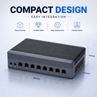 Mini PC Industrial Q30900GE Intel I3 I5 I7 con 8 Puertos LAN 2.5G, Plataforma de Computación en Red Empresarial, Sistema Multi-NIC Edge