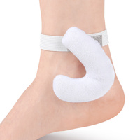 Protège-cheville semi-circulaire en mousse, coussin de soutien doux, anti-abrasion, absorbant les chocs, protection complète pour la lymphodrainage