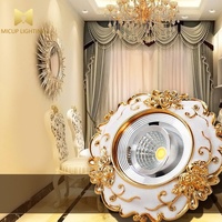 Lampu Sorot LED Downlight Universal Smart Eropa 5-10cm, Lampu Plafon Terpasang 7.5cm Cut-Out