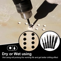 Dia 5-14mm Diamant Dry Core Bit Trou Scie Trou Cutter avec Tige Hexagonale pour Carreaux De Porcelaine Granit Marbre Pierre Maçonnerie