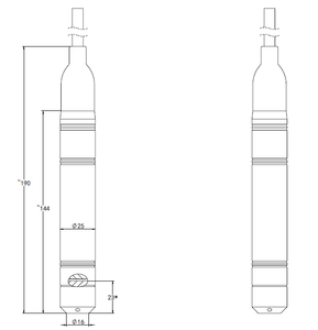 Deep Well Submersible Hydrostatic Level Transmitter HPM410-DP Large <strong>Measuring</strong> Range Water Depth Sensor for Reservoir - Product Image 4