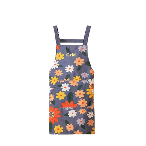 Tablier de travail de cuisine unisexe anti-salissures, imperméable, anti-huile, durable, avec bretelles croisées, pour le nettoyage - Product Image 4