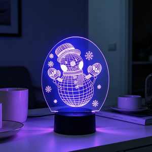 Veilleuse de Projection LED Tactile Moderne 2025 à Thème Noël, Lumière Blanche Chaude, pour Décoration de Chambre et Cadeau Festif - Product Image 4