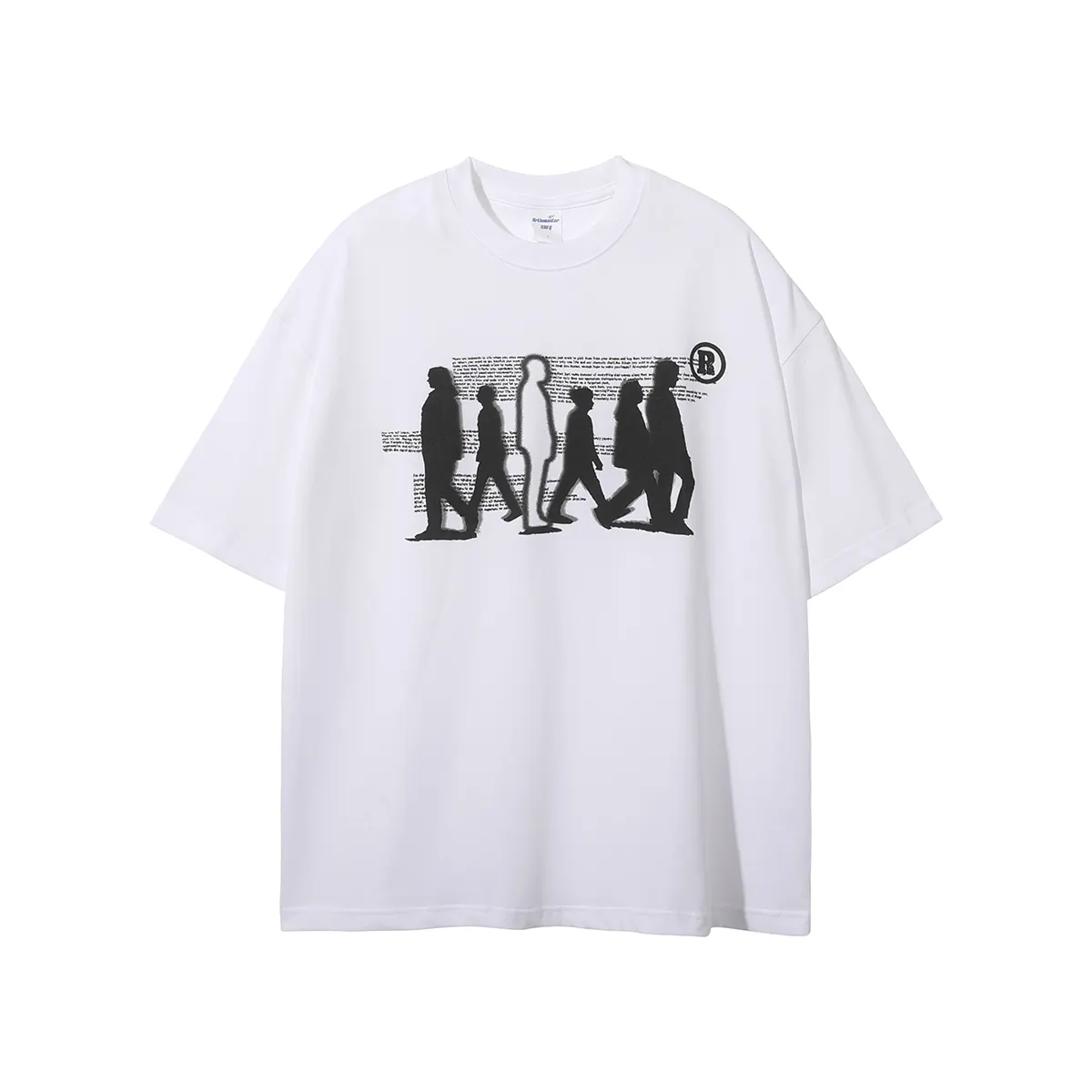 2023 Original Design 100% Cotton 250GSM Heavywight Hip Hop Streetwear Oversize Washed Vintage T-Shirts Custom Printed T Shirt