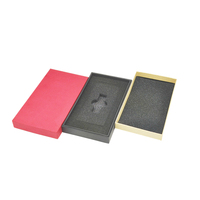 Boîte en carton personnalisée avec logo, matériaux recyclés, boîte rigide en carton pour étui de téléphone portable, emballage cadeau avec insert en relief