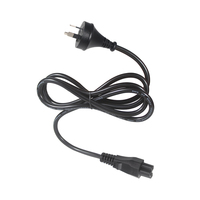 Câble d'alimentation australien IEC C5 10a 250v Extension AC 3 broches avec connecteur trèfle pour ordinateurs Type d'extrémité mâle 'AS'