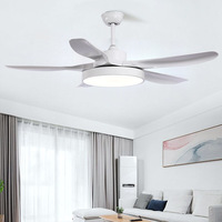 Ventilateur de plafond LED en métal à télécommande, design traditionnel, pour la maison, vente en gros, 5 à 36-52 pouces, économie d'énergie, garantie 10 ans