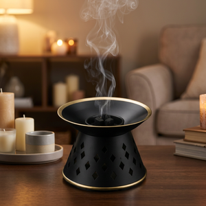 Metal Bakhoor <b>Burner</b> Decorative <b>Cone</b> Shape Charcoal <b>Incense</b> Holder Arabic Home Fragrance <b>Burner</b> for Ramadan - Product Image 2