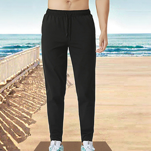 Pantalon de sport pour femme, léger, à séchage rapide, mi-longueur, respirant, avec cordon de serrage, uni - Product Image 2