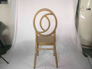 Sillas Phoenix de hotel de boda al aire libre modernas de aluminio dorado de alta calidad - Product Image 3