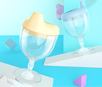 Gobelet d'apprentissage pour bébé en PP de 150 ml avec bec de canard pour l'alimentation