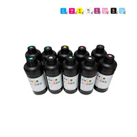 Mr. Inks Tarpaulin Lamp Cloth Fabric Printing CMYK W V UV Cured Ink PVC UV Curing Ink pour Epson I3200 Digital Flexo Printing