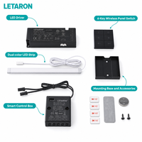 Panneau de commande sans fil 2,4 G à 6 touches, télécommande CCT réglable, compatible avec boîtier récepteur 2,4 G pour interrupteur de lampe sous armoire