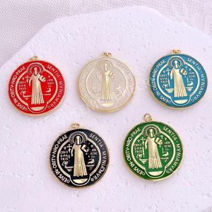 Collana con Medaglia di San Benedetto 35*35mm, Gioiello Religioso <span class=keywords><strong>per</strong></span> Uomo e Donna - Product Image 1