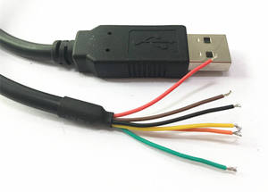 Câble de conversion série USB vers TTL UART 3.3V avec puce FT232RL, connecteur dénudé, pour téléchargement de programmes flash, 1,8 m (TTL-232R-3V3-WE) - Product Image 4