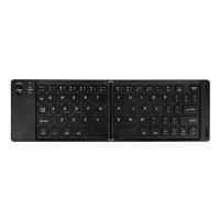 Sakelar Gunting Lipat Senyap untuk Keyboard Mini Nirkabel Bahan ABS Portabel untuk iPad & Tablet dan Laptop