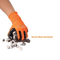 Gants de travail robustes en polyester et nitrile, avec poignets très élastiques et résistants à l'usure, pour l'assemblage de matériel