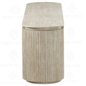 <span class=keywords><strong>Meuble</strong></span> de chambre à coucher au design moderne personnalisé, <span class=keywords><strong>buffet</strong></span> en marbre naturel, console de rangement en travertin, <span class=keywords><strong>meuble</strong></span> TV, armoires latérales pour <span class=keywords><strong>salon</strong></span> - Product Image 4