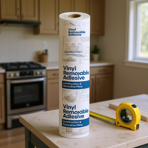 Película Adhesiva Removible de Vinilo para Construcción y Uso Decorativo, Acabado Brillante, Autoadhesiva, 1.52m x 50m, Forma Rectangular, Con - Product Image 2