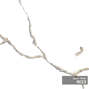 Lastra Grande in <span class=keywords><strong>Quarzo</strong></span> Calacatta Mono con Venature Dorate Runpin, per Pavimenti, Impermeabile, Resistente ai Graffi e alle Macchie, Prezzo all'Ingrosso per Progetti - Product Image 1