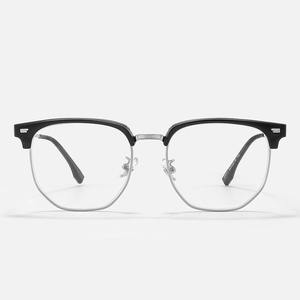 Monture de lunettes demi-cerclées raffinées Scoundrel 8021, anti-lumière bleue, pour hommes, verres optiques de taille moyenne avec lentilles en acétate - Product Image 1