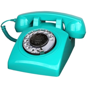 Prix de gros rétro fixe Antique, <span class=keywords><strong>Style</strong></span> européen Vintage rotatif bureau téléphone Audio livre d'or téléphone de mariage - Product Image 1