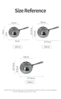 Ensemble de casseroles en acier inoxydable, tri-couches, avec casserole à lait et faitout, compatible induction, peinture résistante à la chaleur, passe au four et au lave-vaisselle, forme pomme