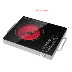เตาอินฟราเรด 3500W 110V 220V 8 ปุ่มควบคุม เตาแม่เหล็กไฟฟ้าแบบพกพา พร้อมตัวตั้งเวลาและปรับอุณหภูมิ กำลังไฟสูง - Product Image 1