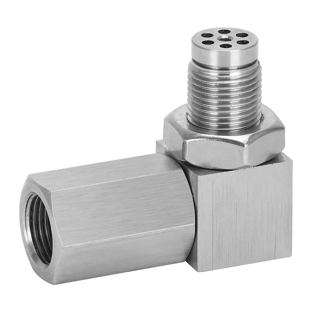 Универсальный удлинитель датчика кислорода 90 градусов 02 Bung удлинитель каталитический датчик кислорода O2 разделитель датчика кислорода