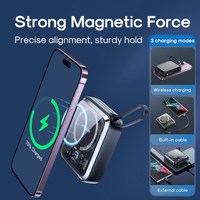 JOYROOM 22.5W 15W chargeur sans fil Power Bank batterie portable banque d'alimentation transparente