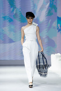 กางเกงเอวสูงทำจากผ้าเอ็นโซ่คุณภาพสูงสำหรับผู้หญิงทำจากผู้ผลิตจากเวียดนาม - Product Image 2