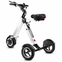Scooter tricycle pliant ultra léger, tricycle pour adultes, mini tricycle électrique détachable et mobile