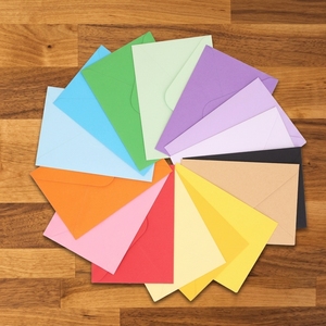 En Stock, Vente en Gros, <span class=keywords><strong>Enveloppe</strong></span> en Papier de Couleur Multicolore Style Européen C6 16x11 cm - Product Image 1