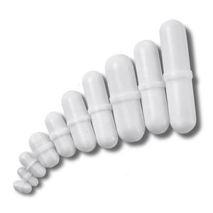 Barra Magnética de Agitación Recubierta de PTFE Blanco Resistente para Laboratorio - Product Image 3