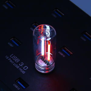 Lampe de nuit USB pour voiture, lampe à filament LED tactile à intensité variable, éclairage portable, plug and play, lumière d'ambiance décorative pour voiture, chambre à coucher - Product Image 2