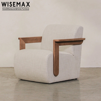 WISEMAX FURNITURE Meubles design, fauteuil de salon avec accoudoirs, fauteuil de détente en tissu bouclé, canapé d'appoint, fauteuil lounge