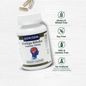 Fábrica Private label Memória Suporte <span class=keywords><strong>Ginko</strong></span> <span class=keywords><strong>Biloba</strong></span> Cápsulas Suporta Cérebro - Product Image 2