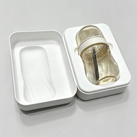 Boîte de luxe personnalisée en fibre moulée à haute densité de 2 mm pour l'emballage de bouteilles, écologique, pour la promotion en supermarché et en exposition