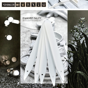 BEST Gamry JMGD-0011 50PCS Plastic Coated Straight Garden Plant Labels <b>White</b> Tags Stick Seed Labels Pot Tray <b>Markers</b> Greenhouse - Product Image 2
