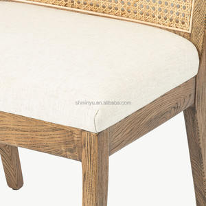 2025 <span class=keywords><strong>Chaise</strong></span> de salle à manger en bois massif Minyu avec dossier <span class=keywords><strong>Design</strong></span> Wabi-Sabi en noyer antique pour la maison et la cuisine - Product Image 4