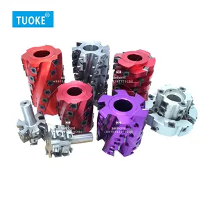 Tuoke Hot Verkoop Schaafmachine Cutter Head Sanhomt Niet-standaard Maat Houtbewerking Gereedschap Spiraal Helix Cutter Met Insert Messen 1 maand