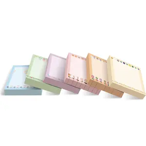 LIYANG 6 Patterns Custom Memo Pad 600 Sheets 3x3 Inch Sticky Notes Self-stick Notepads For Reminders Study Work Office School