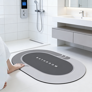 Tappetini da Bagno Antiscivolo ad Asciugatura Rapida Ultra Sottili per Arredo Bagno e Casa - Product Image 1
