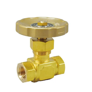 Válvula de aguja manual de gas C-Way de bronce, certificada ISO9001, de 2 vías, alta temperatura y presión PN20, extremos hembra (BSP) de 25 mm, OEM, alta durabilidad - Product Image 5