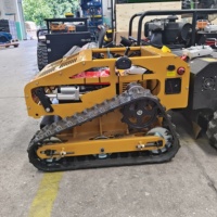 Tondeuse à gazon télécommandée sur chenilles 550 mm, robots de tonte intelligents, coupe-herbe, tondeuses à braquage zéro pour l'entretien des pelouses résidentielles