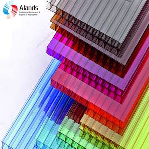 4mm 6mm 10mm UV extrudé <span class=keywords><strong>transparent</strong></span> alvéolaire perforé creux panneau en <span class=keywords><strong>polycarbonate</strong></span> serre feuille de toiture - Product Image 3