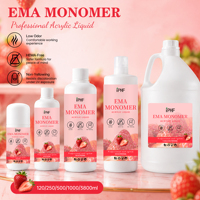 Monomère acrylique liquide EMA parfumé à la fraise, transparent comme du cristal, pour sculpture d'ongles, faible odeur, livraison rapide usine, OEM ODM