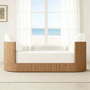 Custom Solid North American Modern Luxury High-<strong>End</strong> Eco-Friendly Oak Wood Sofa <strong>Beds</strong> Oak Lying Down Sofa <strong>Beds</strong> for Lobby <strong>Seating</strong> - Product Image 1