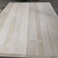 Lembaran Kayu Paulownia Solid Grade AA 4x8 18mm, Papan Paulownia Ringan dengan Sambungan Tepi untuk Inti Snowboard dan Papan Selancar