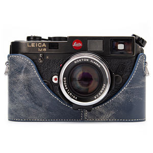 Rétro véritable appareil photo demi-étui en cuir véritable sac pour appareil photo pour <span class=keywords><strong>Leica</strong></span> MP <span class=keywords><strong>M4</strong></span> M3 M2 M1 M6 MDa photographie sac étui boîte personnaliser - Product Image 5